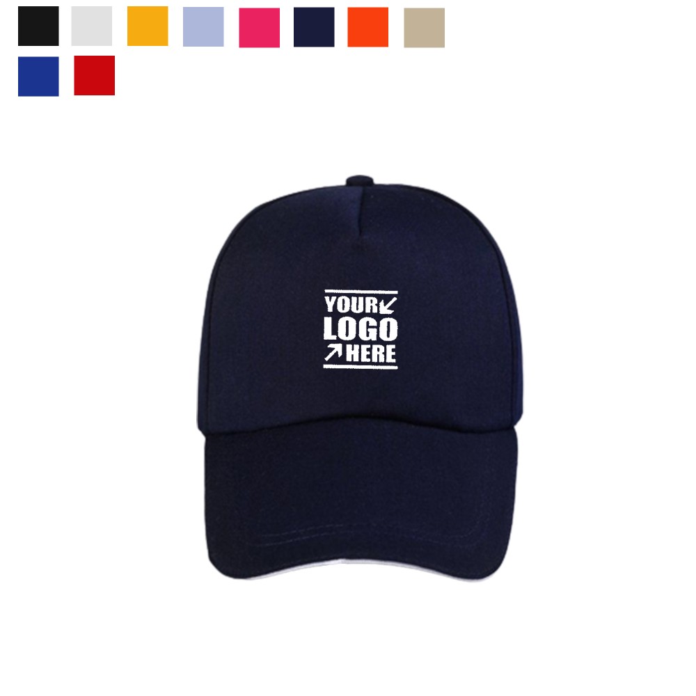 Outdoor 5-Panel Structured Baseball Cap with Logo