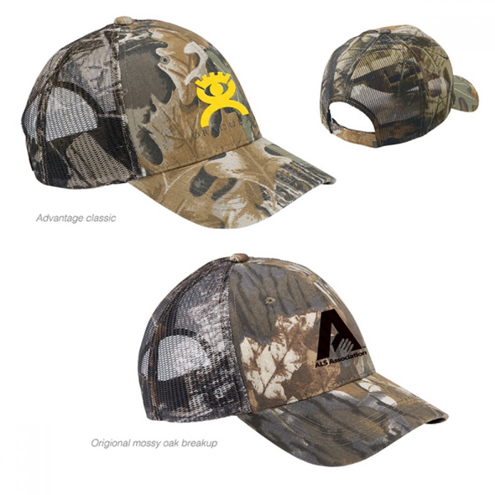 Camouflage Mesh Cap with Logo