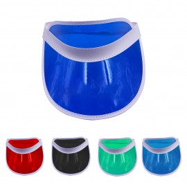 Plastic Clear UV Protection Sun Visor with Logo  Plastic Clear UV Protection Sun Visor with Logo