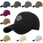 Cotton Baseball Cap With Widened Brim with Logo