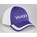 Branded 6 Panel cap with visor applique