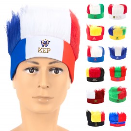Soccer Fan Wig Headband with Logo