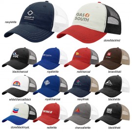 Washed Trucker Cap with Logo  Washed Trucker Cap with Logo