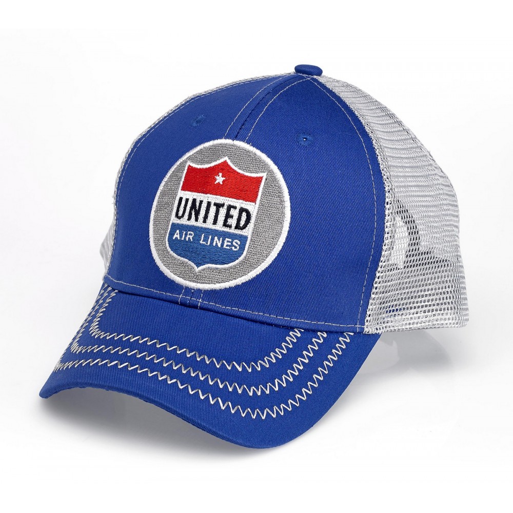Logo Embroidered 5 Panel Mesh Back with Zig Zag Visor Stitching Logo Embroidered 5 Panel Mesh Back with Zig Zag Visor Stitching