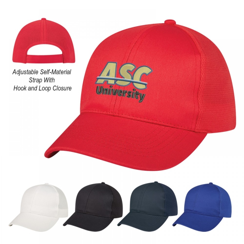 Logo Embroidered Mesh Back Cap Logo Embroidered Mesh Back Cap