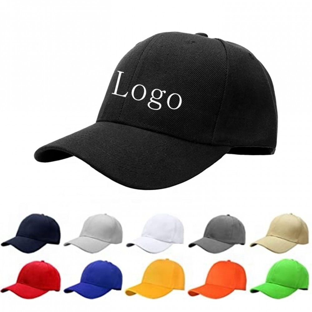 Classic 6 Panel Unisex Cotton Hat Adult/Kid with Logo Classic 6 Panel Unisex Cotton Hat Adult/Kid with Logo