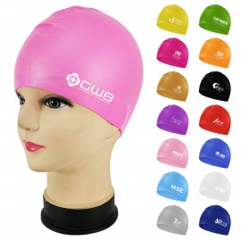 Customized Silicone Solid Swim Cap