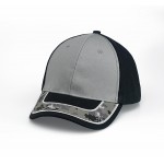 6 Panel Cap with Applique visor trim Branded