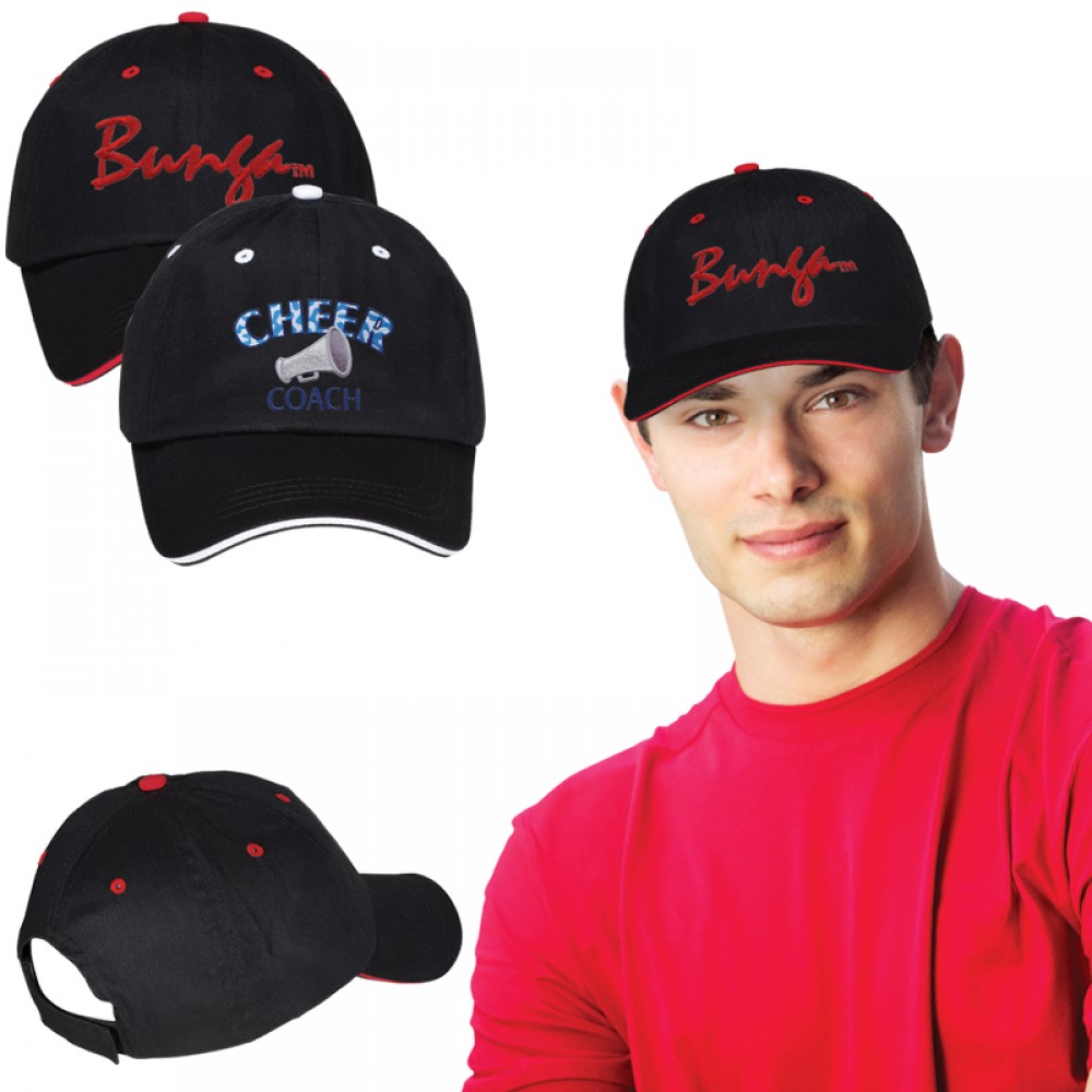 Unstructured Sandwich Cap Logo Embroidered Unstructured Sandwich Cap Logo Embroidered