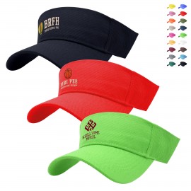 Adjustable Empty Top Visor Cap with Logo
