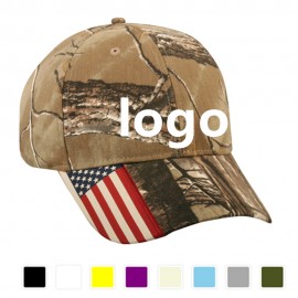American Flag Cotton Cap With Embroidery with Logo  American Flag Cotton Cap With Embroidery with Logo