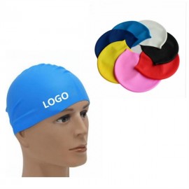 Waterproof Silicone Swim Cap with Logo