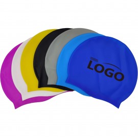 Custom Waterproof Silicone Swim Cap with Logo  Custom Waterproof Silicone Swim Cap with Logo