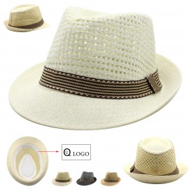 Promotional Summer Beach Sun Protective Jazz Straw Hat