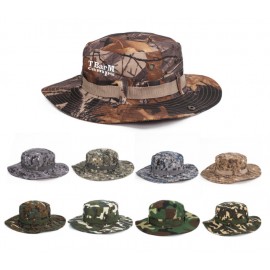 Customized Camo Sun Bucket Hat/Safari Hat