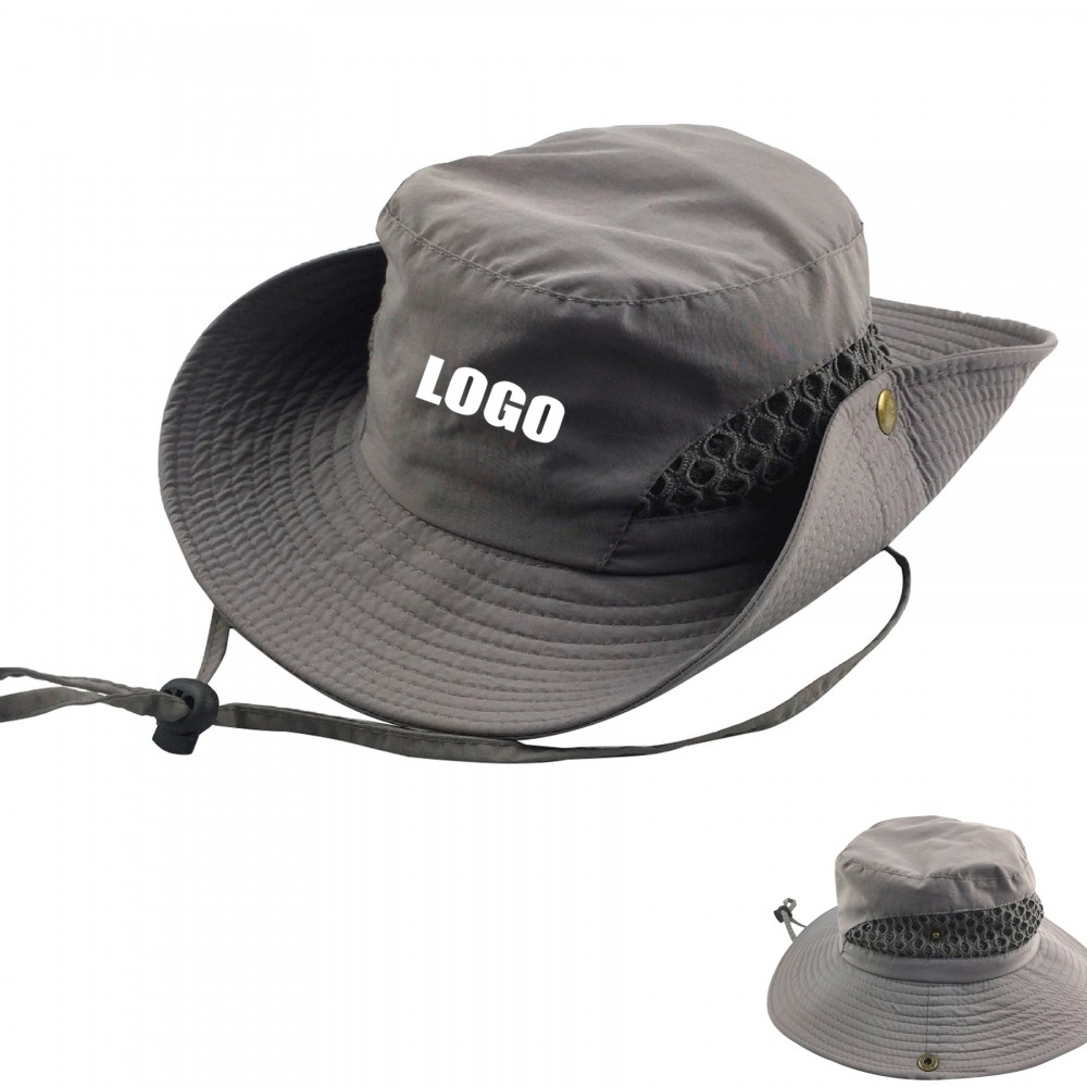 Custom Meshed Cowboy Fisherman Dual Style Bucket Hat
