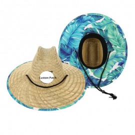 Promotional Straw Hat With Custom Patch