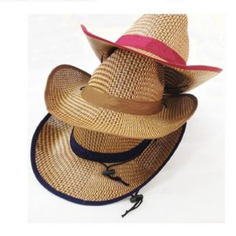 Custom Adult western straw cowboy hat
