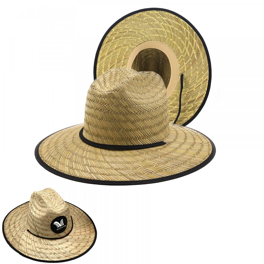 Branded Straw Sun Classic Beach Hat Branded Straw Sun Classic Beach Hat