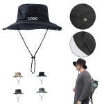 Custom Outdoor Fishing Wide Brim Sun Bucket Hat