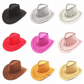 Promotional Cap Circumference: 23",Western Felt Cowboy Bucket Hat