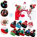 Customized Christmas LED lights Cartoon Santa Hat