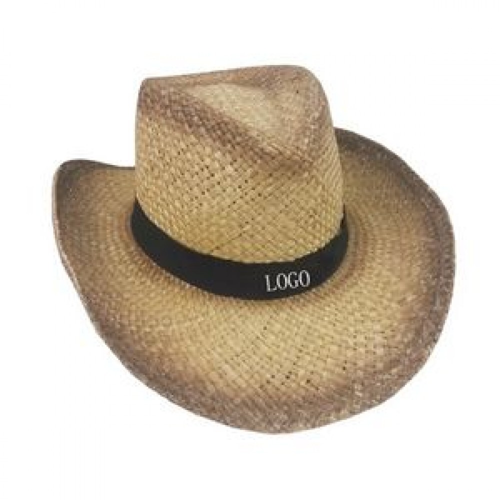 Branded Straw Cowboy Hat Branded Straw Cowboy Hat