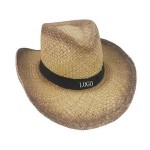 Branded Straw Cowboy Hat