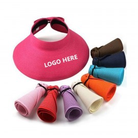 Personalized Summer Foldable Travel Straw Hat  Personalized Summer Foldable Travel Straw Hat