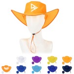 Promotional Foldable Polyester Cowboy Hat With Pouch