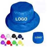 Promotional Polyester Foldable Bucket Hat With Pouch