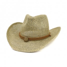 Customized Wide Brim Sun Straw Hat Cowboy Cap