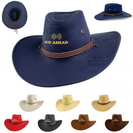 Personalized Western Suede Cowboy Hat