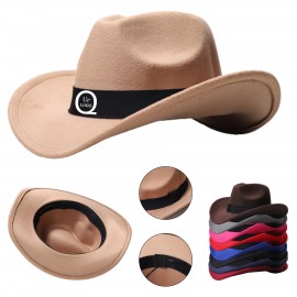 Branded Western Wide Brim Cowboy Hat