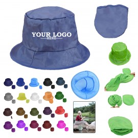 Logo Printed Nylon Collapsible Bucket hat  Logo Printed Nylon Collapsible Bucket hat