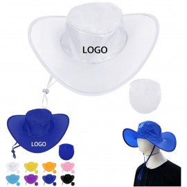 Branded Outdoor Foldable Cowboy Hat With Pouch  Branded Outdoor Foldable Cowboy Hat With Pouch