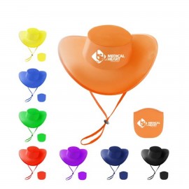 Custom Folding Cowboy Hat With Pouch  Custom Folding Cowboy Hat With Pouch