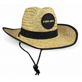 Logo Printed Western Cowboy Straw Hat With Custom band