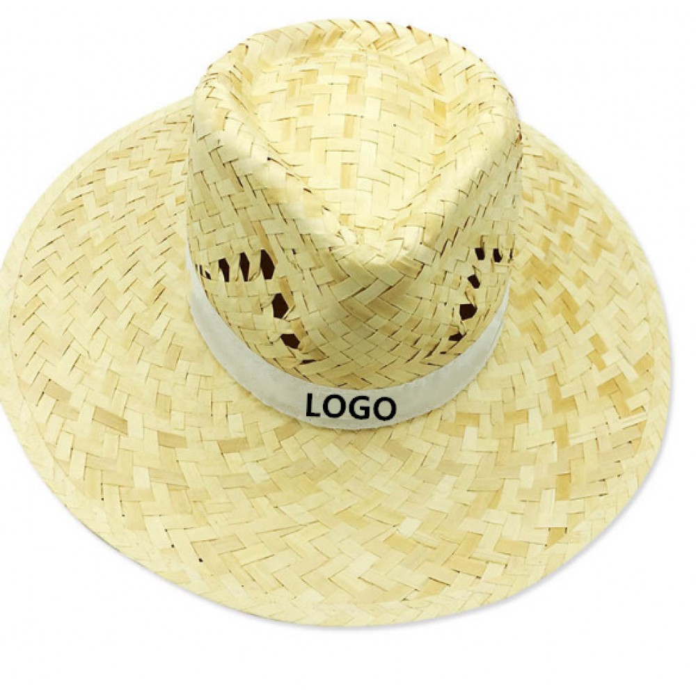 Logo Printed Straw Cowboy Hat Logo Printed Straw Cowboy Hat