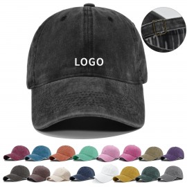 Custom Washed Cowboy Baseball Cap