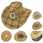 Logo Printed Reverse Brim Western Cowboy Hat