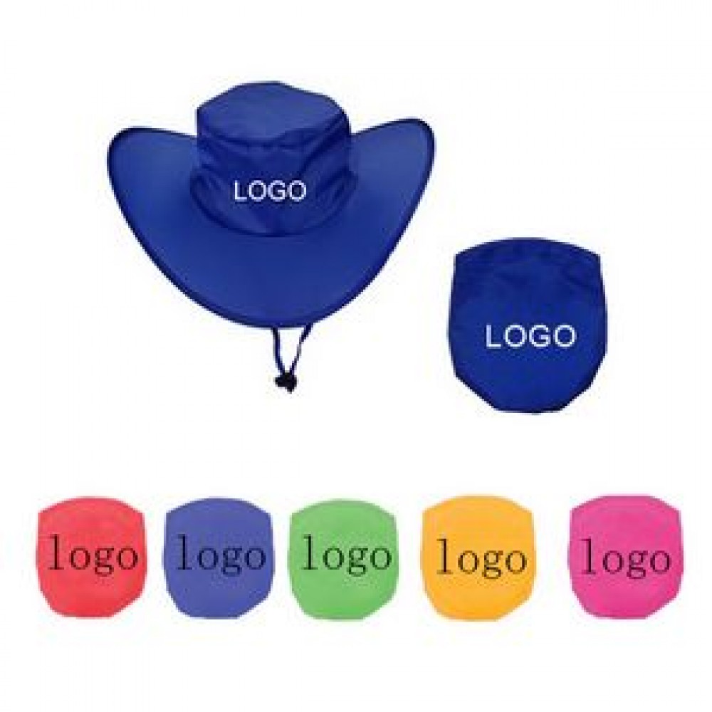 Custom Foldable Hat With Pouch