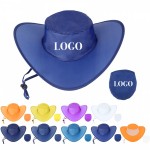 Branded Polyester Foldable Halloween/Cosplay Cowboy Hat w/Storage Pouch