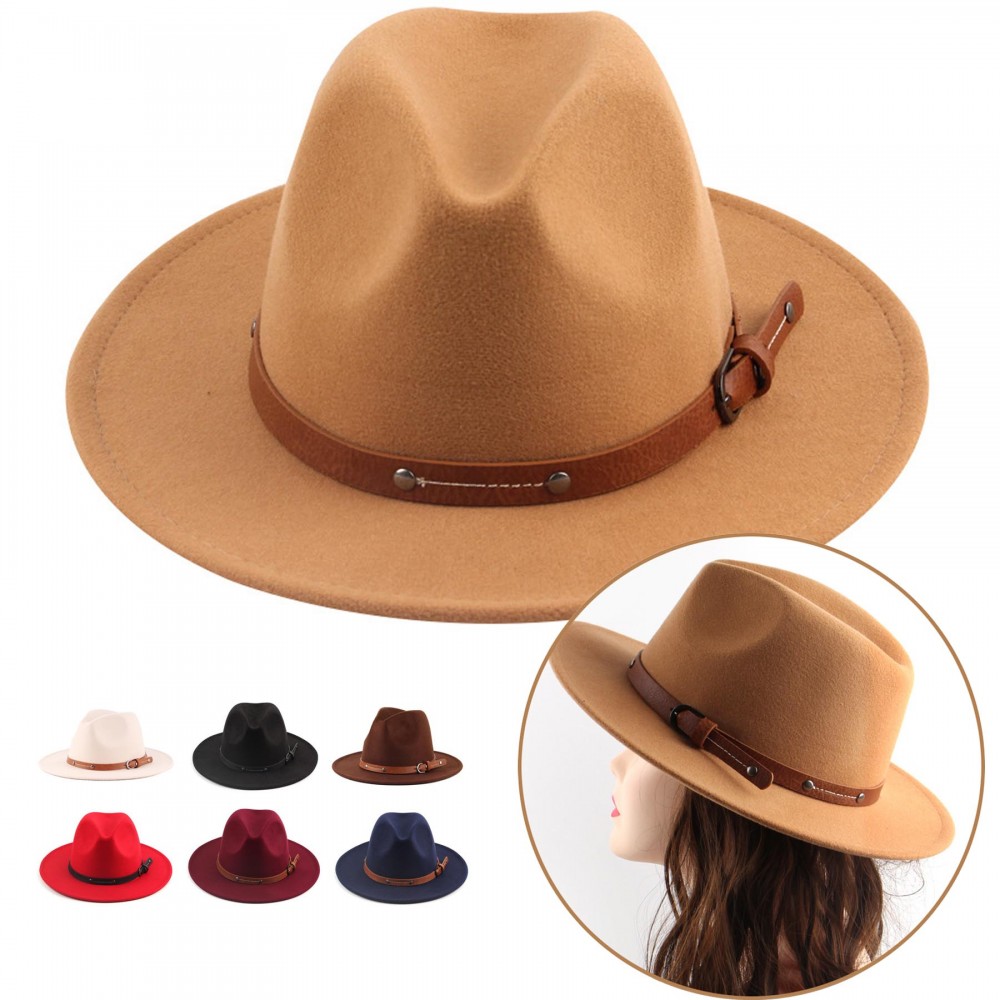 Branded Wide Brim Floppy Panama Hat