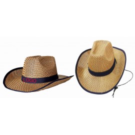 Logo Printed Straw Cowboy Hat  Logo Printed Straw Cowboy Hat