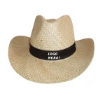 Logo Printed Custom Straw Cowboy Hats