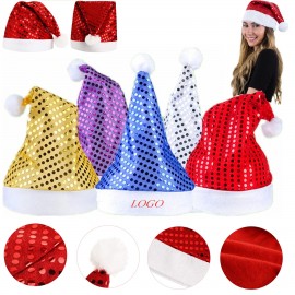 Custom Christmas Santa Sequin Hat