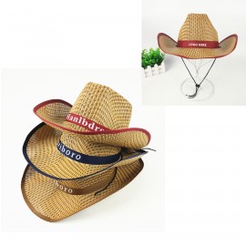 Promotional Summer Straw Cowboy Hats