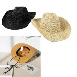 Branded Wide Brim Summer Cowboy Hats