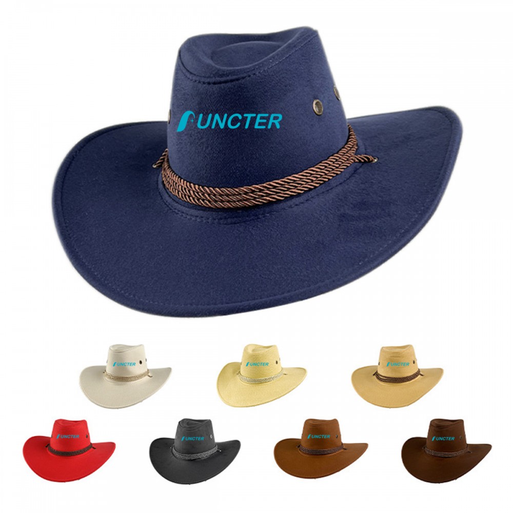 Custom Drawstring Closure Felt Cowboy Hat Custom Drawstring Closure Felt Cowboy Hat